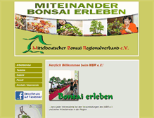 Tablet Screenshot of bonsai-regional.de